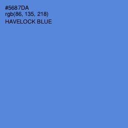 #5687DA - Havelock Blue Color Image